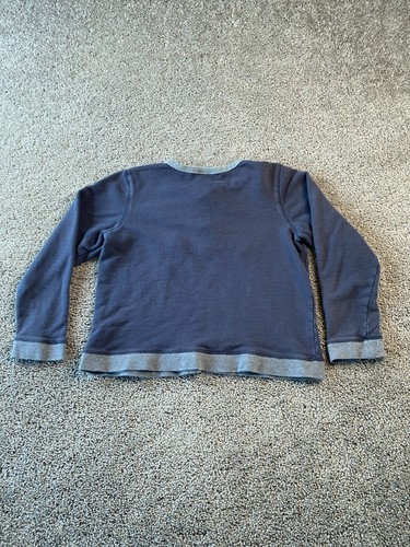 Disney Sweater Youth Medium Gray Sweatshirt Mickey Mouse Theme Park Kids Girls - Picture 7 of 12