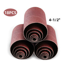 18x Sanding Spindle Sander 4-1/2&rdquo; Sleeves for Oscillating Sander 80 120 240 Grit