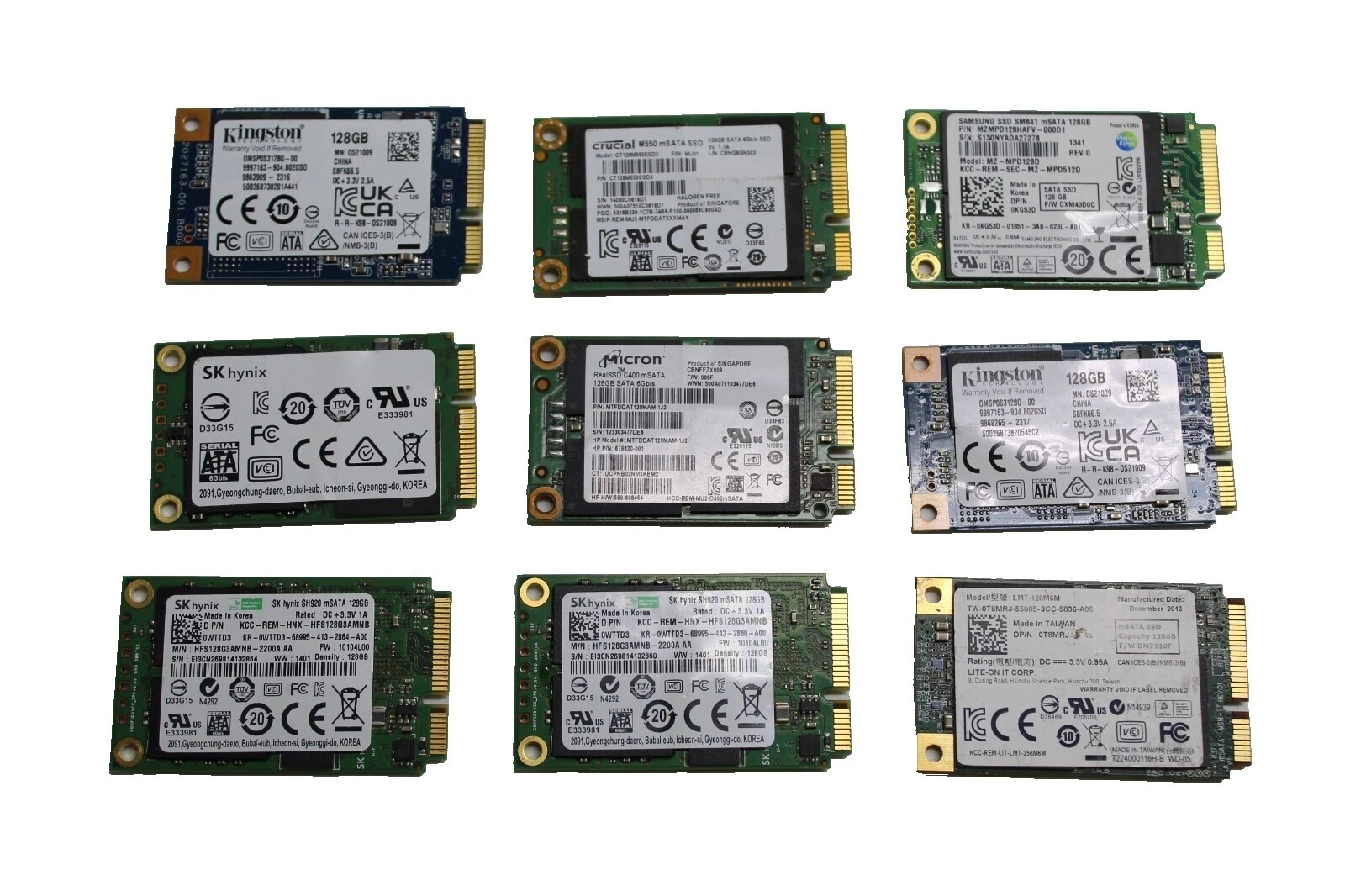Samsung mSATA 128 GB Solid State Drives