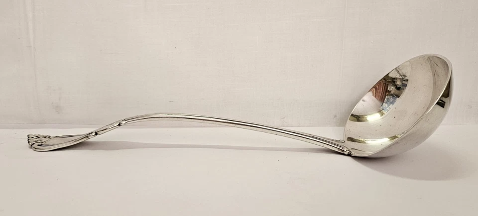 Newell Harding Boston Antigua Moneda Americana Pura Plata 12" Cucharón 8.39 OZ Foto 4 de 4