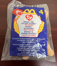 Beanie Babies 1999 Mcdonalds 4 Spunky The Cocker Spaniel Sealed