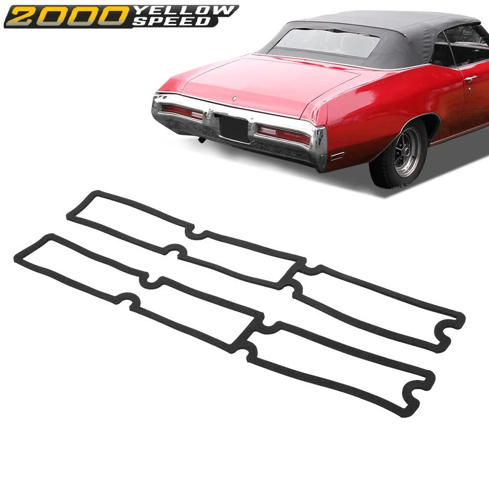 Pair Fit For 1970-1972 Buick Skylark GS GSX Tail Light Lens Gaskets Foto 2 de 4