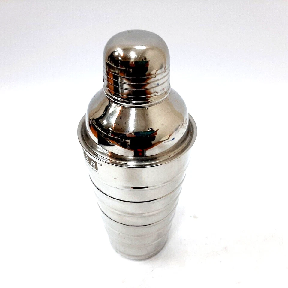 Coctelera de tres piezas de acero inoxidable (12,4) Foto 3 de 4