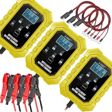 1-3 PCS 6V/12V Automatic Battery Charger Maintainer Trickle Float Motorcycle Car