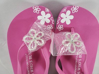 pink platform flip flops