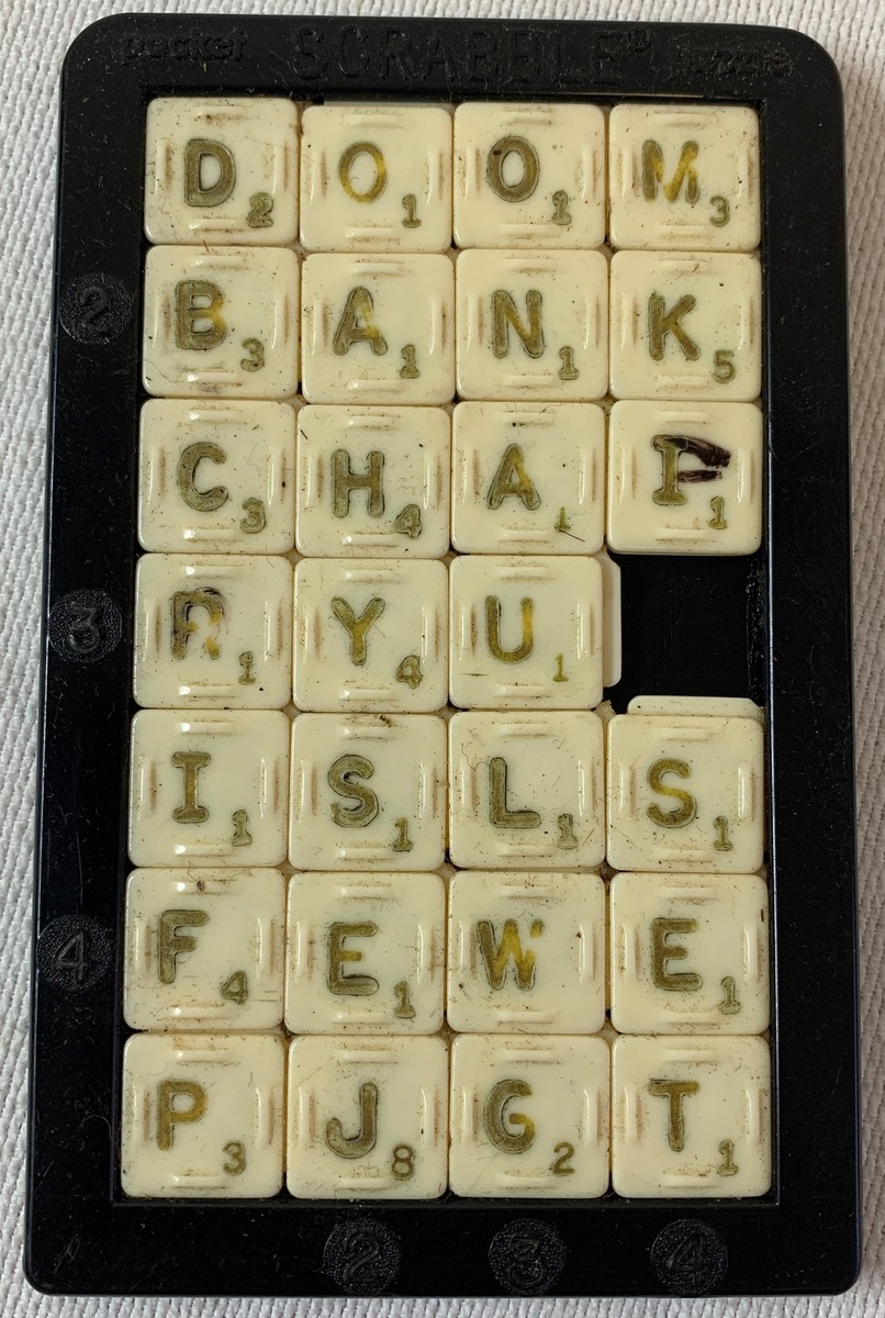 vintage Plas-Trix SCRABBLE POCKET PUZZLE GAME | eBay