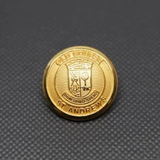 London Badge & Button Co Blazer Button St Andrews Old Course Gilt Large 21mm
