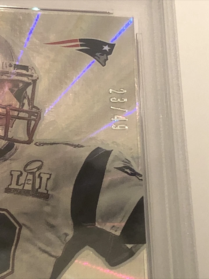 2017 Panini National Convention Legends SP1 Tom Brady Rainbow Spokes /49 PSA 9 - Image 2 of 3