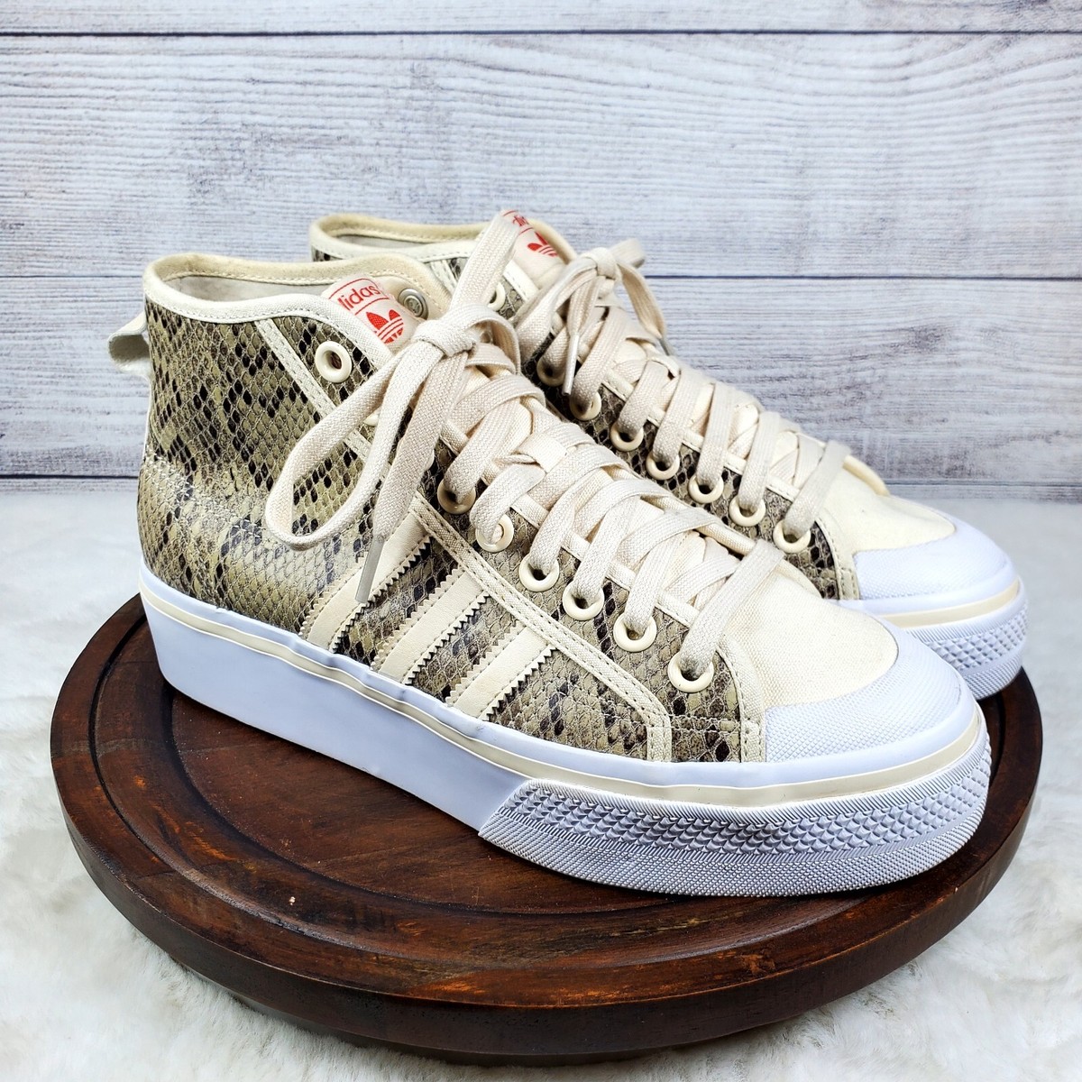 Adidas Nizza Platform Mid Python Sneaker Women's Size Shoe UK