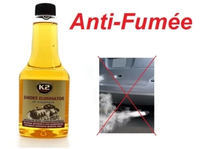 K2 ADDITIF HUILE TRAITEMENT ANTI FUMEE SPECIAL CONTROLE TECHNIQUE DIESEL ET ESSENCE