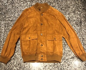 buttoned bomber jacket