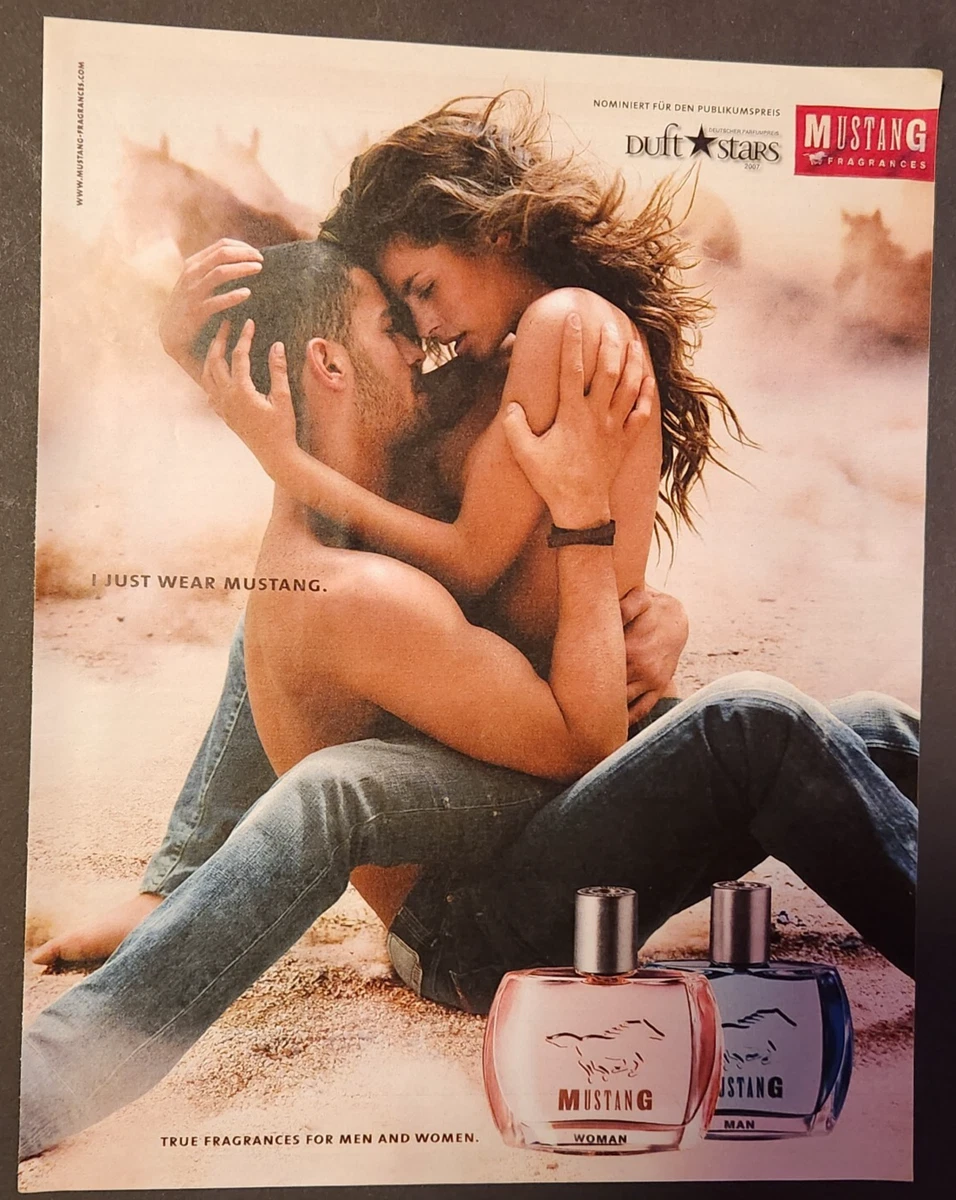 B49. Mustang Man Women Parfum Eau de Toilette Werbeanzeige Werbung Reklame 2007
