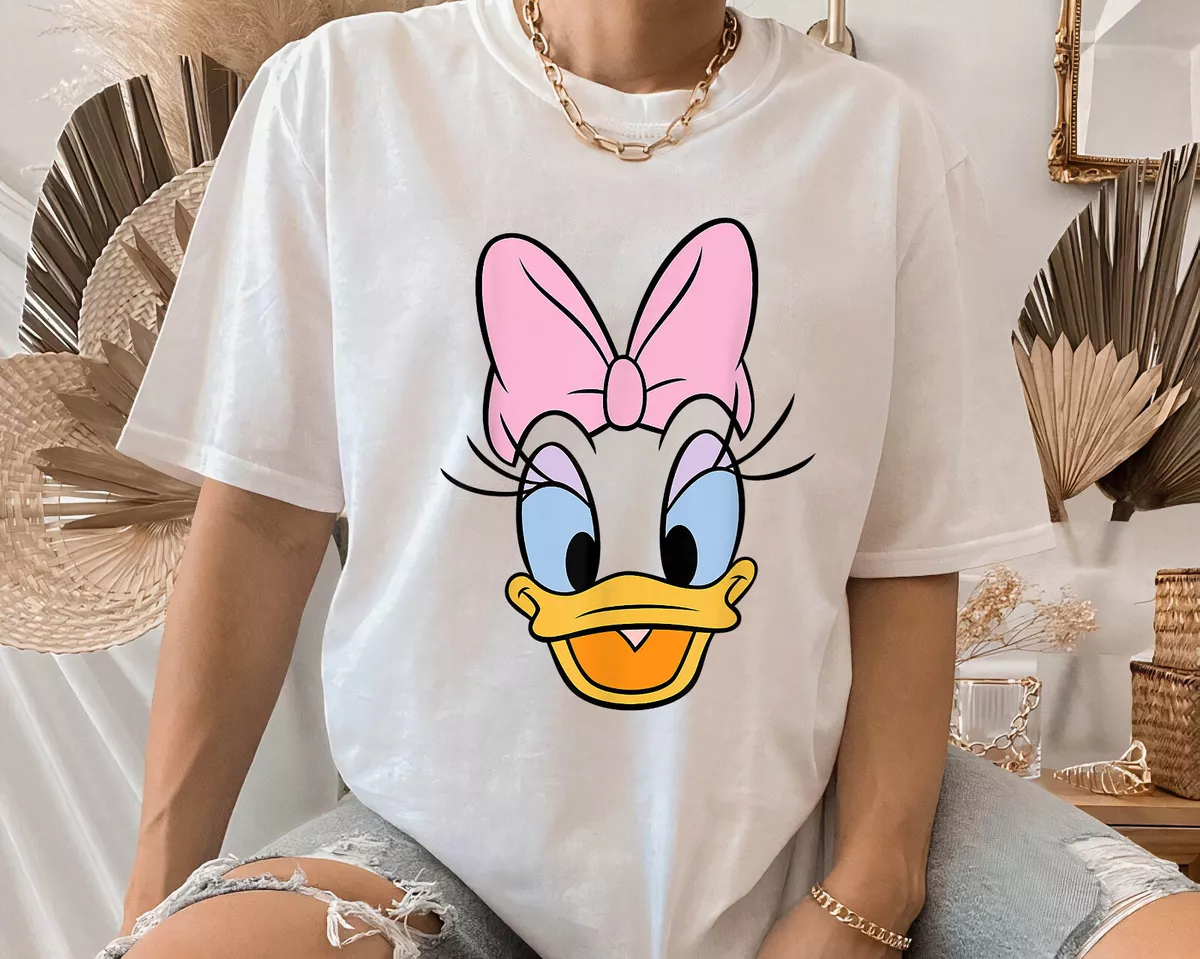 Disney Daisy Duck Big Face T-Shirt Mickey & Friends Unisex Shirt Kid Tee  355004 | eBay