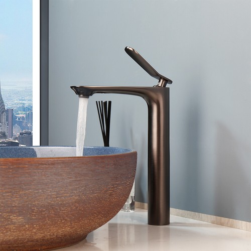 Brushed Gray Bathroom Basin Sink Mixer Facuet Single Handle Taps Deck Mounted - Picture 34 of 37