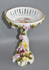 Schierholz Plaue Porzellan Tafelaufsatz Schale Anbietschale antik 17,8 cm #D3