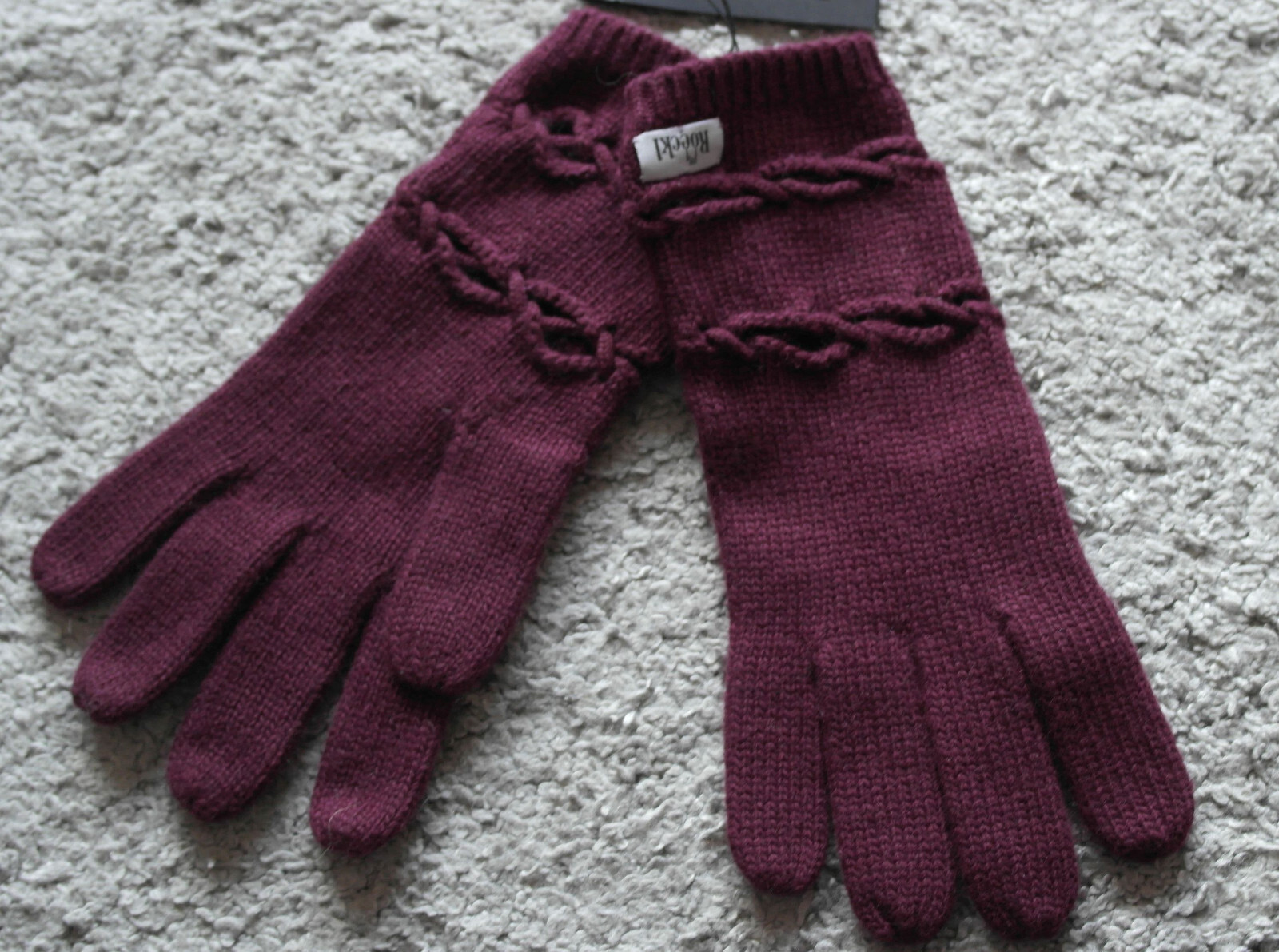 Roeckl Damen Winterhandschuhe, mit KaschmirAngoraLammwolle, Barolo, Gr. 7,5