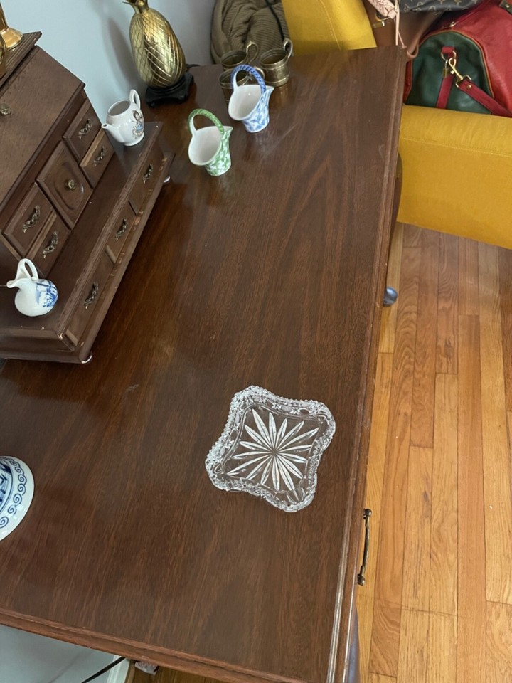 Henkel Harris Signed Vintage Mahogany Hall Console or harris mahogany