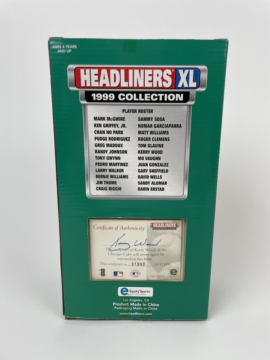 Kerry Wood のXLヘッドライナーズ CHICAGO CUBS 1999 KERRY WOOD LE XL HEADLINER BOBBLEHEAD