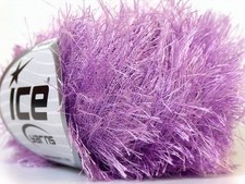 Lilac Eyelash Yarn Ice Fun Fur 22774 50 gram