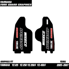 YAMAHA FORK GUARD GRAPHICS  YZ125 YZ250 YZ250F YZ450F 2005-2007 FACTORY DECAL