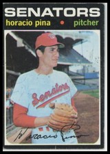 1971 Topps #497 Horacio Pina Washington Senators Rookie
