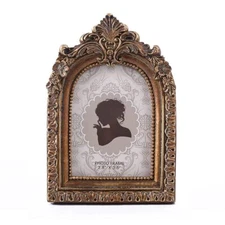 Vintage Mini Picture Frame Ornate Table Top & Wall-Mounting Photo Frame