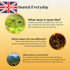 Decaffeinated Everyday Tea 320 Tea Bags,80 Count (Pack of 4) 0.09 per strip