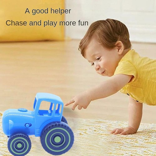 Learning Toy Small Blue Mini Farmer Tractor Car Kids Toys Pull Wire New Car Toy. - Picture 9 of 22