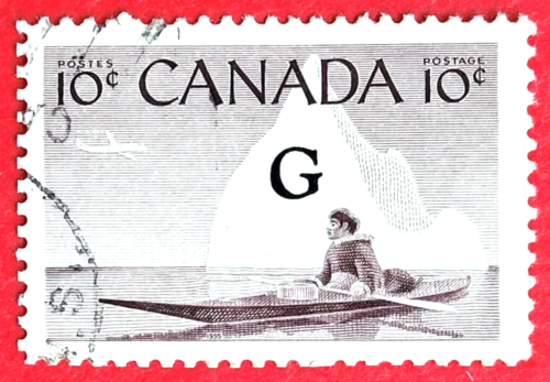 Canada Stamp O39a Inuk & Kayak - Flying G Overprint Used - Picture 1 of 1