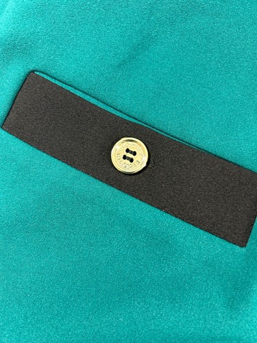 Tommy Hilfiger grünes Etuikleid Damen Größe 10 Karriere Stretch Kurzarm - Bild 4 von 7