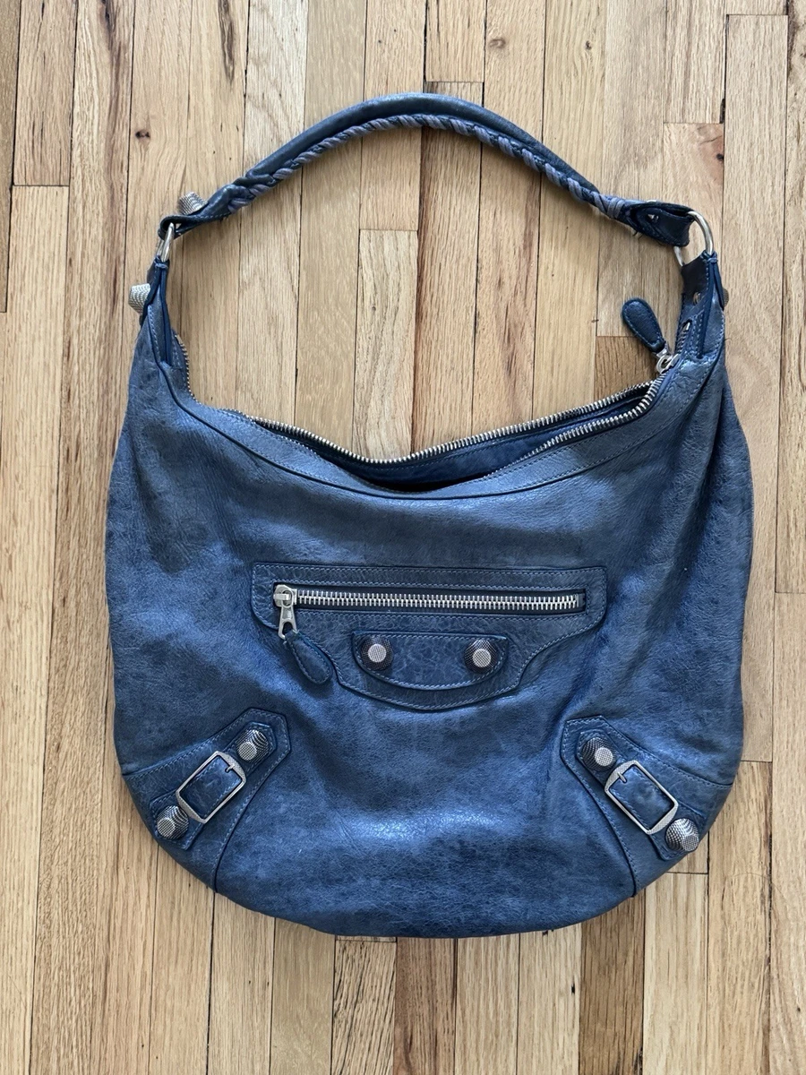 バッグ BALENCIAGA the day shoulder bag BLUE Balenciaga Day Hobo for sale | eBay