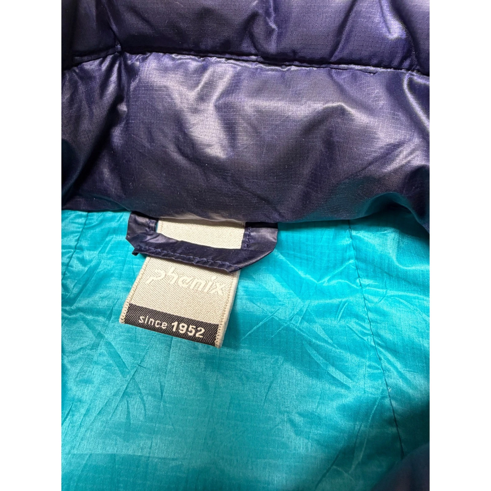 Phenix Puffer Jacket Men XL Navy Blue Digenite Thermo Down Insulated Ski Coat - product detail image 5