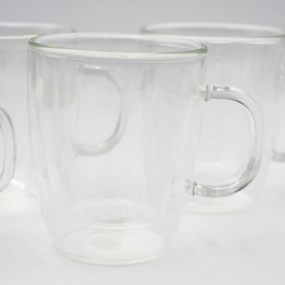 Juego de 4 tazas de vidrio de pared doble Bodum Pavina de 10 OZ Foto 2 de 4