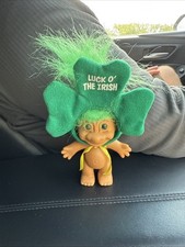Vintage Russ Troll Doll Clover Irish Shamrock St Patrick's Day