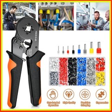 1200tlg. Kabelschuhe 0,25-10mm&sup2; Set Crimpzange Aderendh&uuml;lsenzange Presszange
