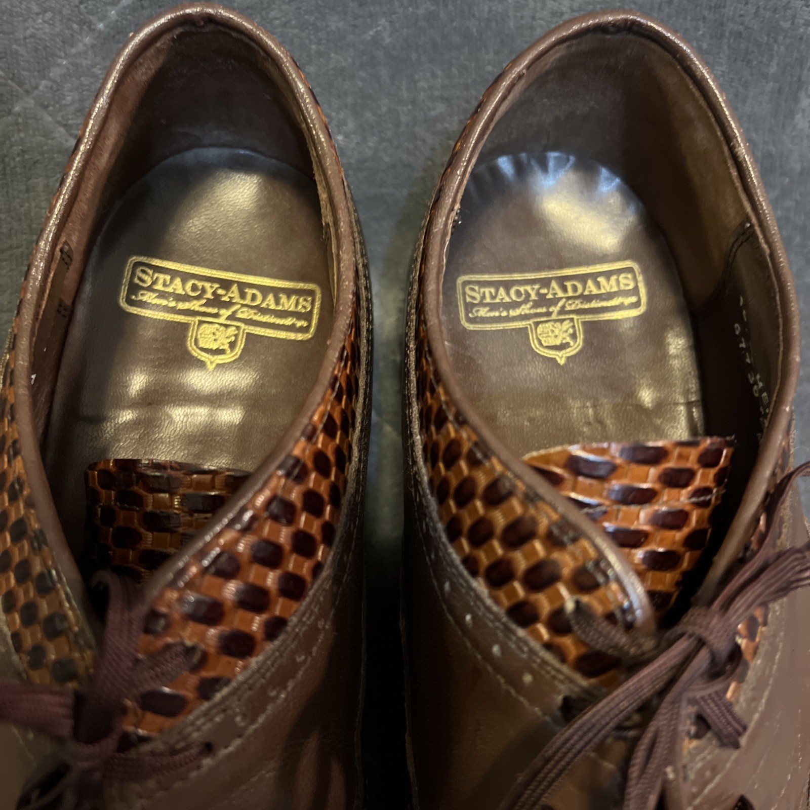 Stacy Adams Dayton Python Print Wingtip Oxford 10… - image 2