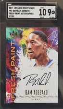 Panini Court Kings Fresh Paint Bam Adebayo Auto Rookie /100 SGC Miami Heat
