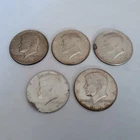 1965, 1967, 1968 & 2 1969 KENNEDY HALF DOLLARS 40% SILVER