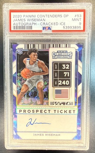 James Wiseman [Autograph] #53 2020 Panini Contenders Draft Picks card