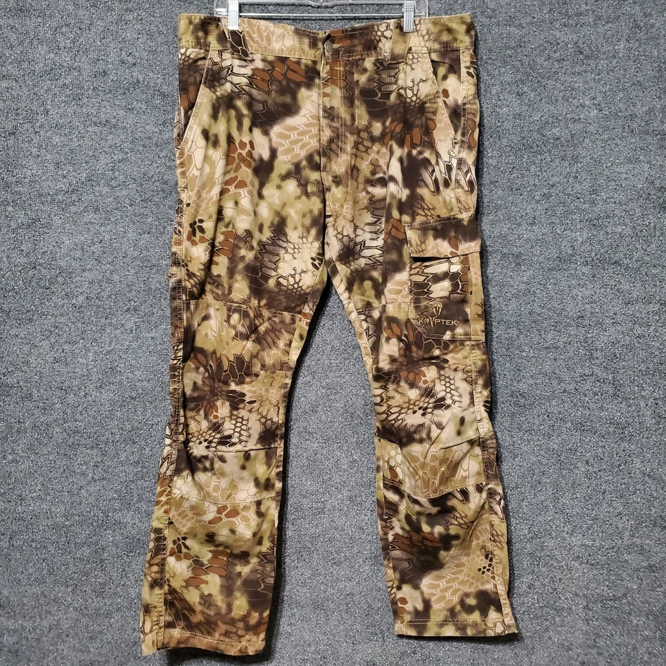Kryptek Stalker Pant Camo Hunting Tactical Brown Mens Size XL Lightweight Grunge - Image 3 of 4