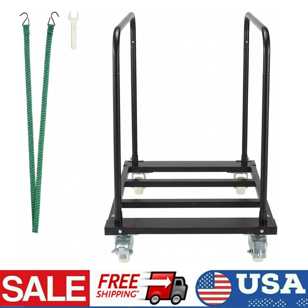 Folding Table Cart Rack 1500 LBS Panel Dolly Cart w/ Swivel Casters Moving