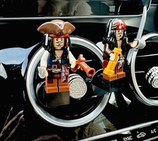 Deodorante Pirati Caraibi Mini Figure Clip Auto Vent Profumo Jack Sparrow