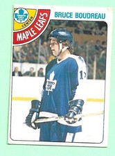 (1) BRUCE BOUDREAU 1978-79 O-PEE-CHEE # 280 LEAFS ROOKIE VG CARD (M9720). rookie card picture