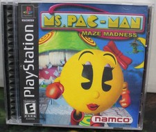 Ms. Pac-Man: Maze Madness PS1 PlayStation 1 Cover Reprint