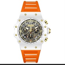 Invicta Racing Vaulthan Men's Watch 69651 44mm White/Orange Band New
