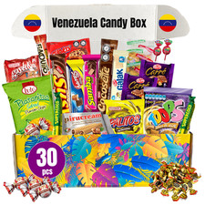 LATIN SABOR Venezuela Comida Dulces Snacks Caja Regalo Caja Surtido Galletas Mezcladores