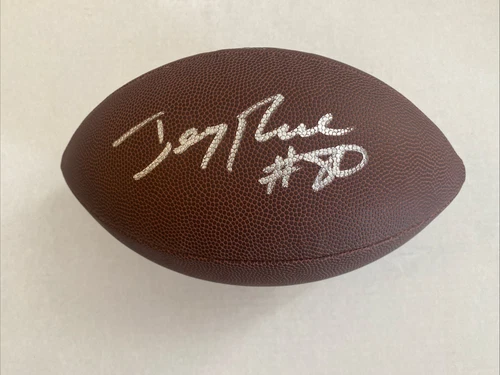 Jerry Rice Signed Autographed Football San Francisco 49ers Jerry Rice HOLO COA