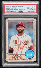 2017 Heritage High Number Real One Red Ink 64/68 Joey Votto PSA 10 Auto jg6