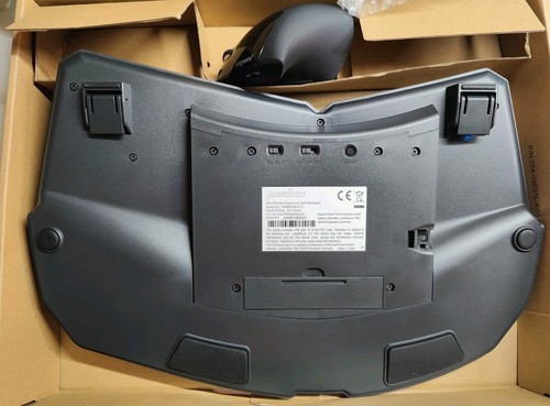 PERIDUO-813B US, Lot clavier compact ergonomique sans fil et souris verticale - Photo 3/9