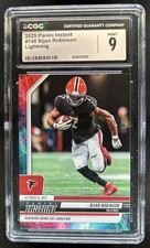 2025 Panini Instant NFL Bijan Robinson Lightning #/5 Falcons CGC 9